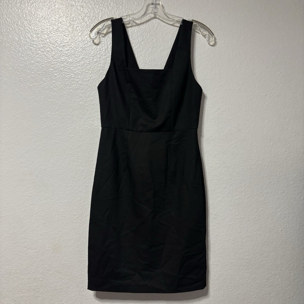 Alice + Olivia Employed LBD Career Dress Black Sheath Size 4 Work Office